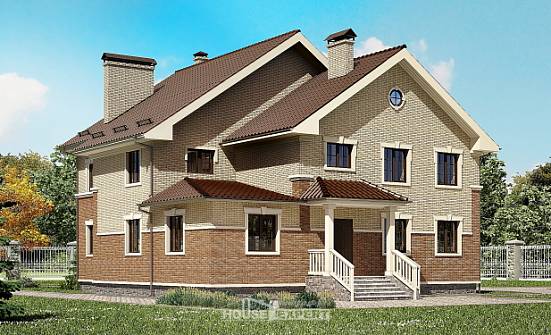 300-004-Л Проект двухэтажного дома, огромный коттедж из бризолита Абакан | Проекты домов от House Expert