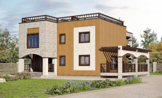 150-010-Л Проект двухэтажного дома, простой домик из кирпича Абакан | Проекты домов от House Expert