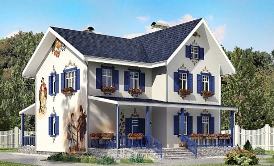 180-003-П Проект двухэтажного дома, недорогой коттедж из кирпича Саяногорск | Проекты домов от House Expert