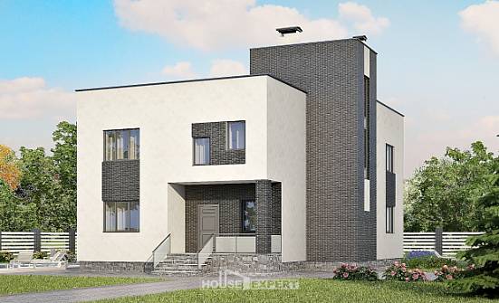 225-001-П Проект двухэтажного дома, простой домик из керамзитобетонных блоков Абакан | Проекты домов от House Expert