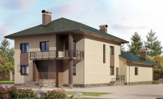 305-003-П Проект двухэтажного дома, современный домик из бризолита Абакан | Проекты домов от House Expert