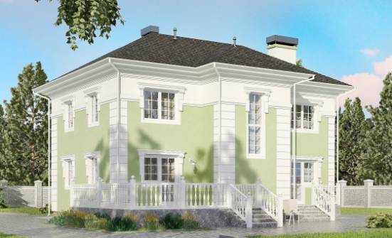 155-005-П Проект двухэтажного дома, уютный загородный дом из газосиликатных блоков Саяногорск | Проекты домов от House Expert