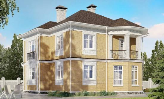 160-001-Л Проект двухэтажного дома, бюджетный домик из керамзитобетонных блоков Абакан | Проекты домов от House Expert
