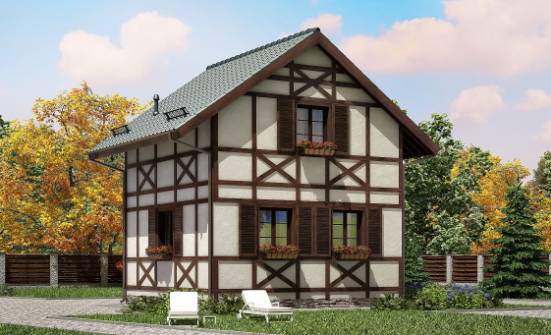 060-002-П Проект двухэтажного дома мансардой, миниатюрный домик из дерева Абакан | Проекты домов от House Expert