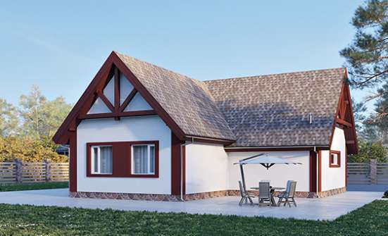 145-002-Л Проект гаража из бризолита Саяногорск | Проекты домов от House Expert