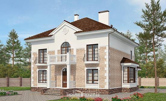 220-008-П Проект двухэтажного дома, уютный домик из кирпича Саяногорск | Проекты домов от House Expert