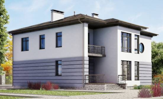 300-006-Л Проект двухэтажного дома, гараж, красивый загородный дом из кирпича Саяногорск | Проекты домов от House Expert