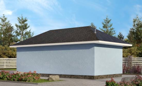 040-001-Л Проект гаража из блока Абакан | Проекты одноэтажных домов от House Expert