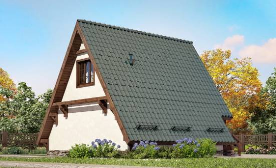 070-003-П Проект двухэтажного дома с мансардой, экономичный дом из бревен Абакан | Проекты домов от House Expert