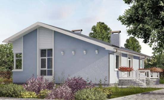 110-003-Л Проект одноэтажного дома, уютный загородный дом из газосиликатных блоков Саяногорск | Проекты одноэтажных домов от House Expert