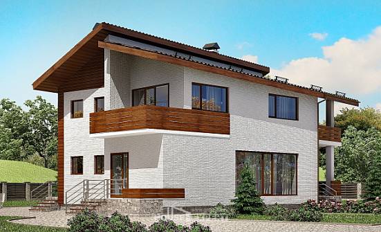 180-009-П Проект двухэтажного дома с мансардой, средний дом из кирпича Абакан | Проекты домов от House Expert