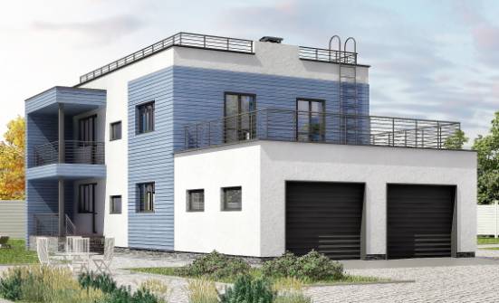 180-012-Л Проект двухэтажного дома и гаражом, уютный дом из кирпича Абакан | Проекты домов от House Expert
