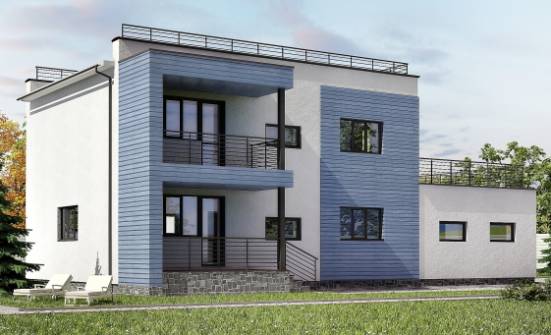 180-012-Л Проект двухэтажного дома и гаражом, уютный дом из кирпича Абакан | Проекты домов от House Expert