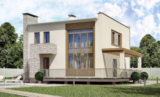 185-001-П Проект двухэтажного дома, уютный дом из керамзитобетонных блоков Абакан | Проекты домов от House Expert
