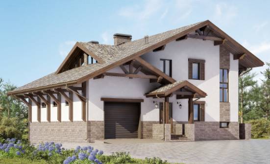 305-002-П Проект трехэтажного дома с мансардным этажом, уютный домик из кирпича Саяногорск | Проекты домов от House Expert