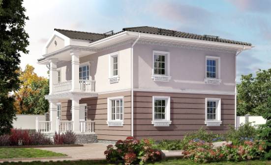 210-005-П Проект двухэтажного дома, уютный дом из арболита Абакан | Проекты домов от House Expert