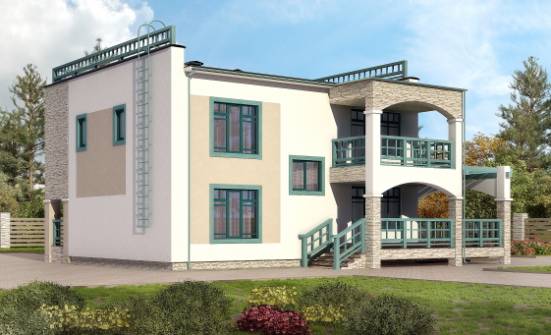 150-010-П Проект двухэтажного дома, компактный домик из кирпича Абакан | Проекты домов от House Expert