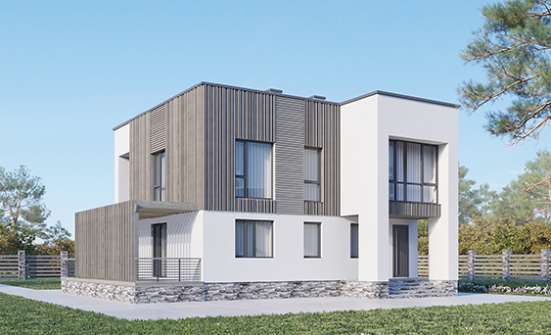 150-017-П Проект двухэтажного дома, бюджетный дом из блока Абакан | Проекты домов от House Expert