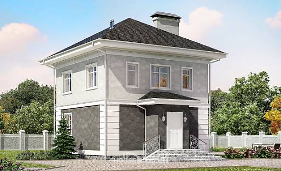 090-003-П Проект двухэтажного дома, современный дом из керамзитобетонных блоков Саяногорск | Проекты домов от House Expert