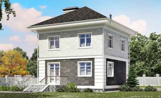090-003-П Проект двухэтажного дома, современный дом из керамзитобетонных блоков Саяногорск | Проекты домов от House Expert