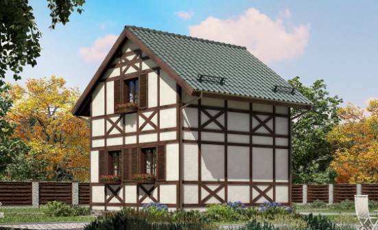060-002-П Проект двухэтажного дома мансардой, миниатюрный домик из дерева Абакан | Проекты домов от House Expert
