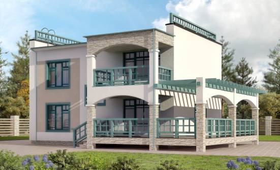 150-010-П Проект двухэтажного дома, компактный домик из кирпича Абакан | Проекты домов от House Expert