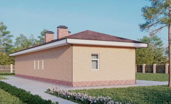 110-006-П Проект бани из пеноблока Саяногорск | Проекты одноэтажных домов от House Expert