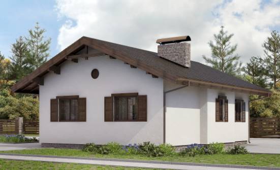 090-002-П Проект одноэтажного дома, бюджетный домик из кирпича Абакан | Проекты домов от House Expert