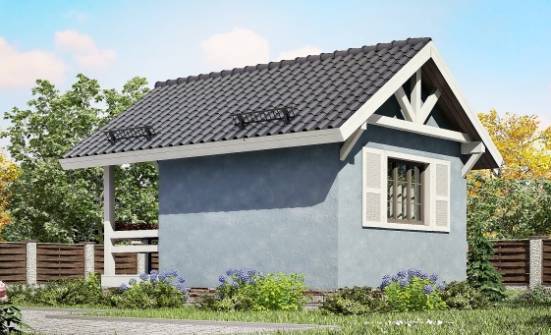 020-001-Л Проект одноэтажного дома, простой коттедж из бревен Саяногорск | Проекты одноэтажных домов от House Expert