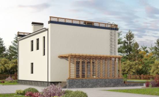 215-002-Л Проект двухэтажного дома, просторный дом из пеноблока Абакан | Проекты домов от House Expert