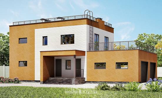 180-012-П Проект двухэтажного дома, гараж, простой дом из кирпича Саяногорск | Проекты домов от House Expert
