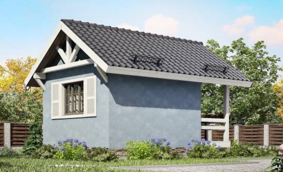 020-001-П Проект одноэтажного дома, маленький загородный дом из дерева Саяногорск | Проекты одноэтажных домов от House Expert