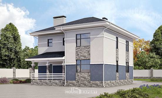 150-014-Л Проект двухэтажного дома, доступный домик из пеноблока Абакан | Проекты домов от House Expert