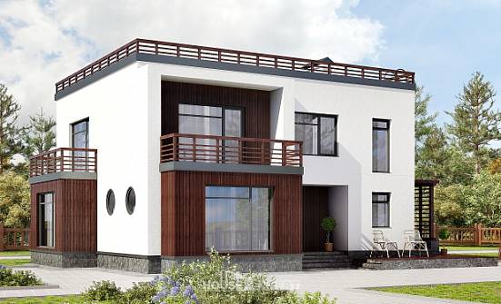 215-002-П Проект двухэтажного дома, просторный коттедж из поризованных блоков Абакан | Проекты домов от House Expert