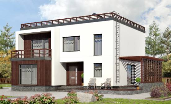 215-002-П Проект двухэтажного дома, просторный коттедж из поризованных блоков Абакан | Проекты домов от House Expert