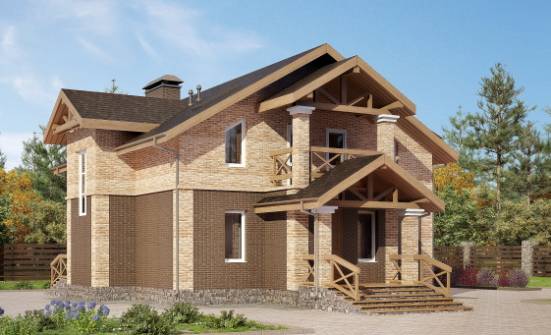 160-014-П Проект двухэтажного дома, экономичный загородный дом из поризованных блоков Абакан | Проекты домов от House Expert