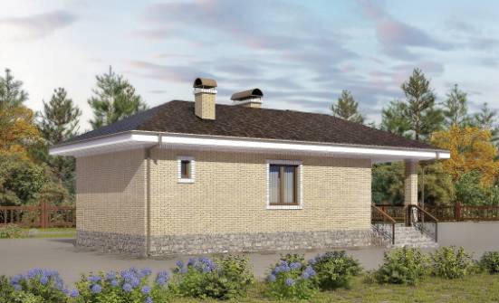 040-002-П Проект бани из газобетона Саяногорск | Проекты одноэтажных домов от House Expert