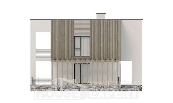 150-017-П Проект двухэтажного дома, бюджетный дом из блока Саяногорск, House Expert