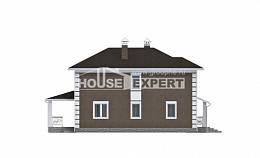 185-002-П Проект двухэтажного дома, компактный дом из поризованных блоков Абакан, House Expert