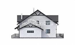 290-003-П Проект двухэтажного дома с мансардой, классический домик из газобетона Саяногорск, House Expert