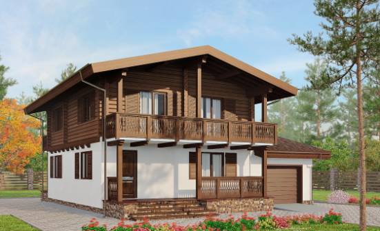 200-011-П Проект двухэтажного дома мансардой, уютный домик из газобетона, Саяногорск