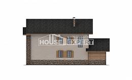 200-005-Л Проект двухэтажного дома, гараж, красивый загородный дом из твинблока, Абакан