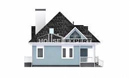 110-001-Л Проект двухэтажного дома с мансардой, бюджетный дом из теплоблока Абакан, House Expert