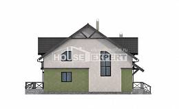 120-003-П Проект двухэтажного дома с мансардой, недорогой дом из теплоблока Абакан, House Expert