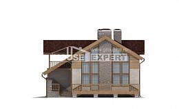 165-002-П Проект двухэтажного дома мансардой, гараж, современный домик из бризолита Саяногорск, House Expert