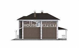 185-002-П Проект двухэтажного дома, красивый загородный дом из теплоблока Саяногорск, House Expert
