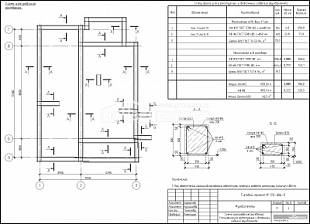 Схема армирования ростверка. Спецификация арматурных и бетонных изделий фундамента