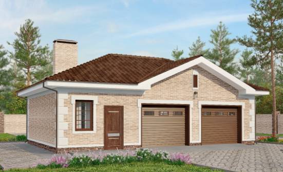 070-005-П Проект гаража из кирпича Абакан | Проекты домов от House Expert