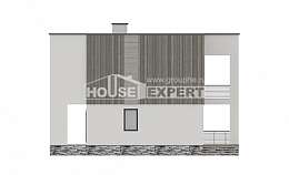 150-017-П Проект двухэтажного дома, экономичный коттедж из теплоблока Абакан, House Expert