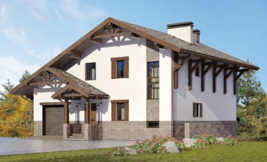 305-002-П Проект трехэтажного дома с мансардой, красивый дом из кирпича Абакан | Проекты домов от House Expert